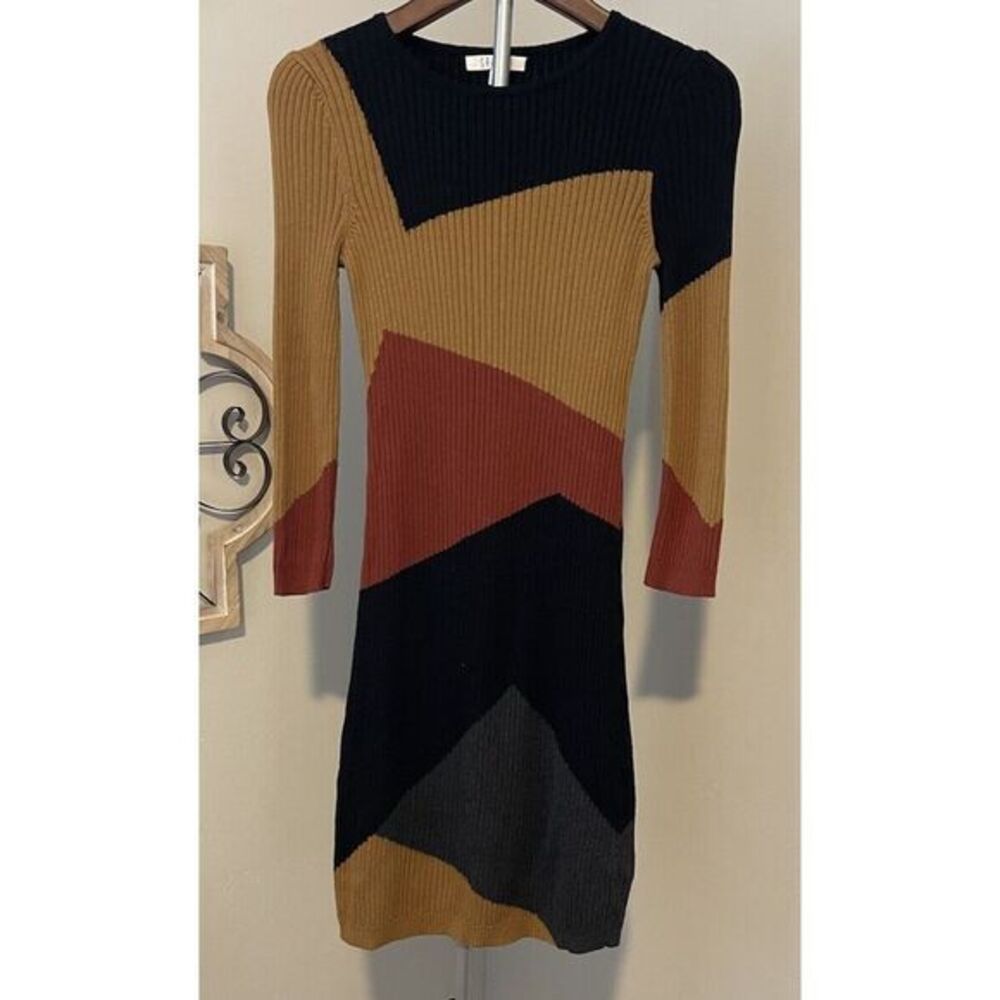 Spense Women's Sweater Dress Size‎ S Colorblock